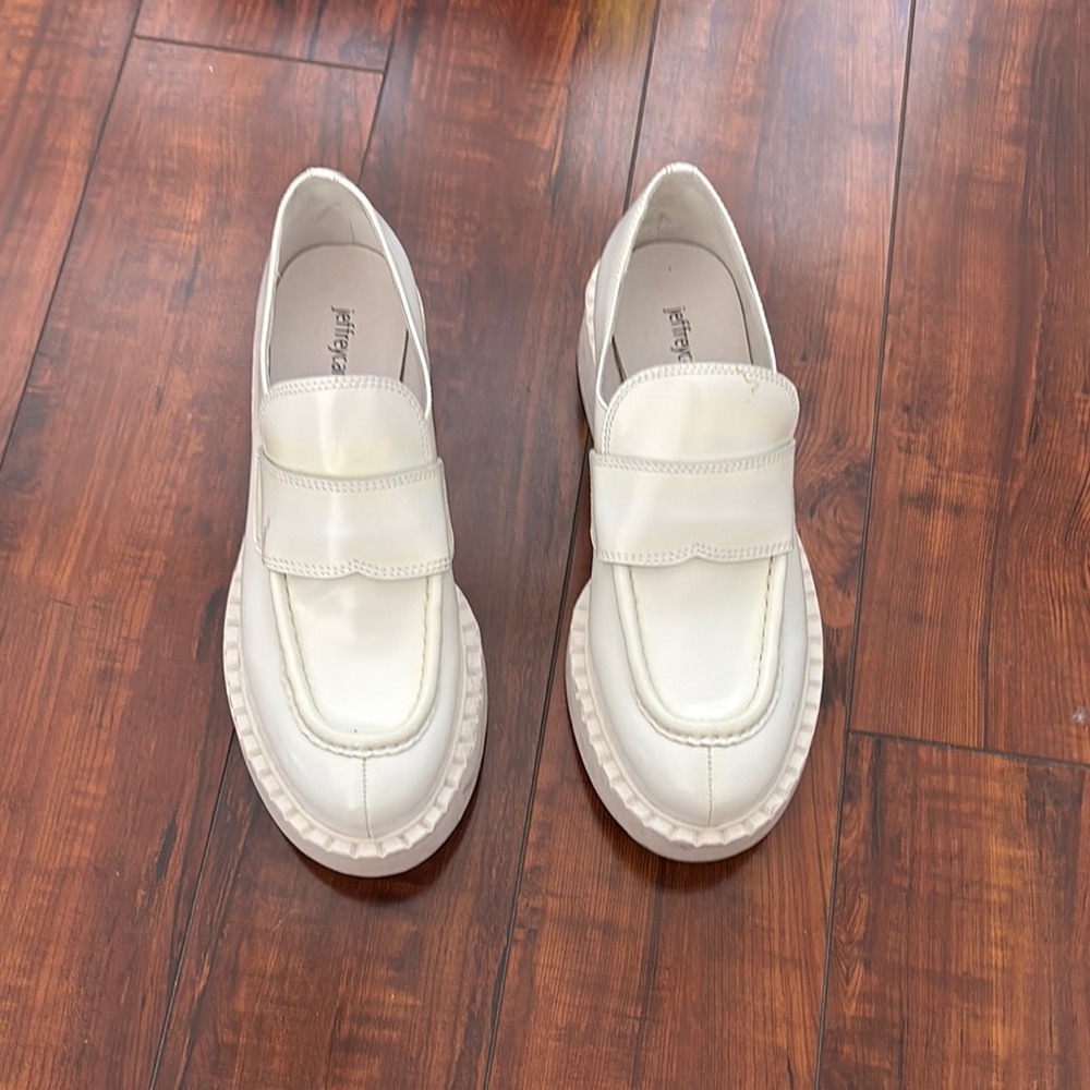 White platform Loafers